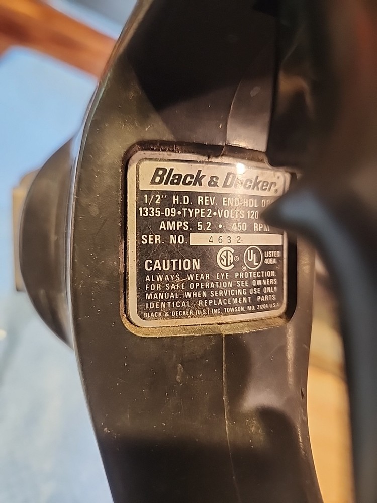 Black And Decker HD Right Angle Drill