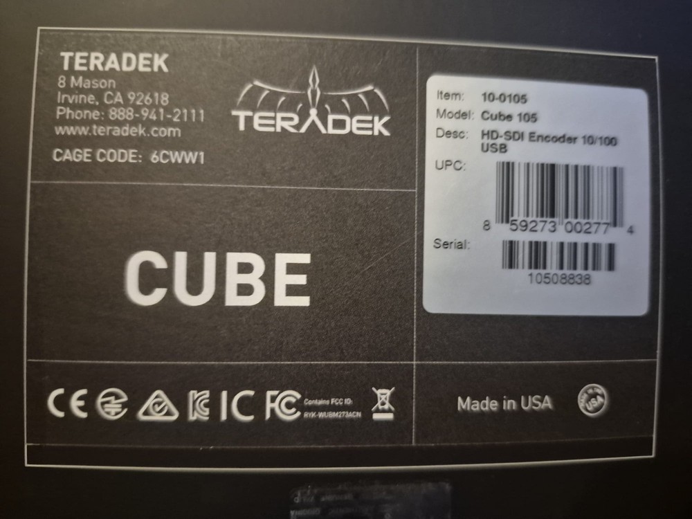 Teradek Cube 105 HD-SDI decoder