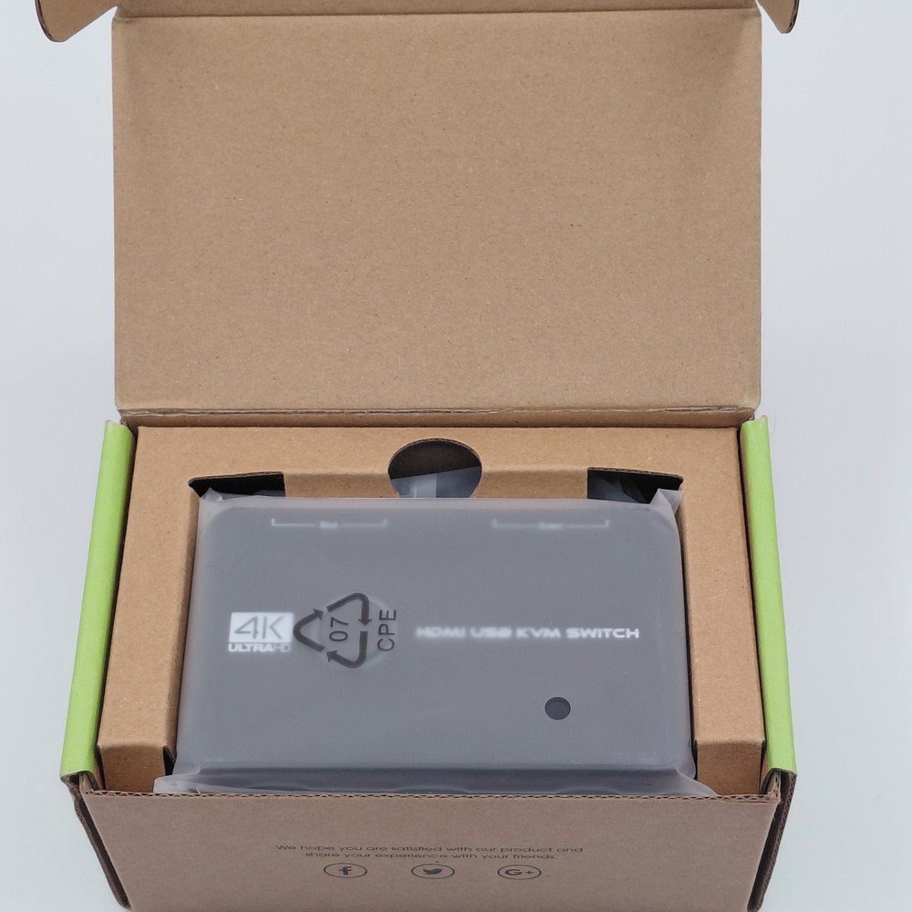 HDMI USB KVM Switch 2 Computers Share USB Device 2 In 1 Out