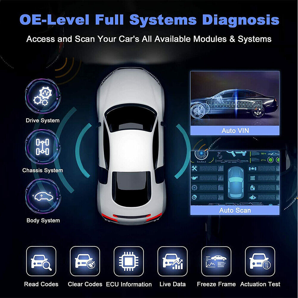 XTOOL A30 Car BT Diagnostic Scanner Full Systems OBD2 Code Reader Bidirectional