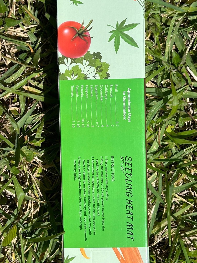 2 Pack Seedfactor 10 x 20 in. Black Seedling Heat Mat