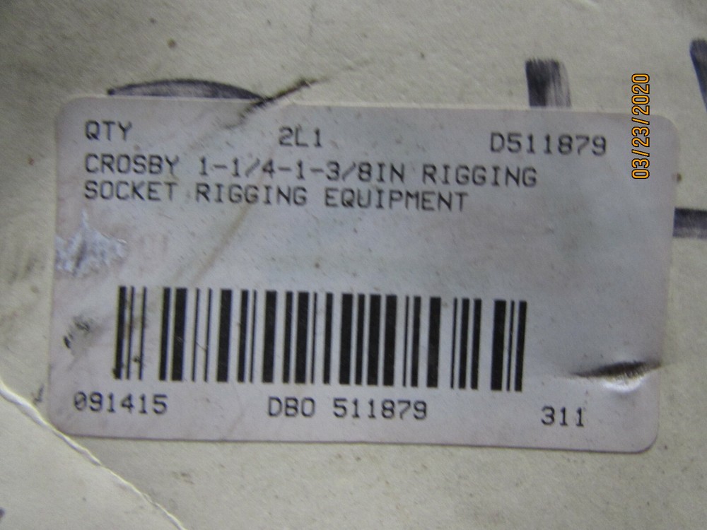 Crosby D511879 Rigging Socket NOS (Bay2)