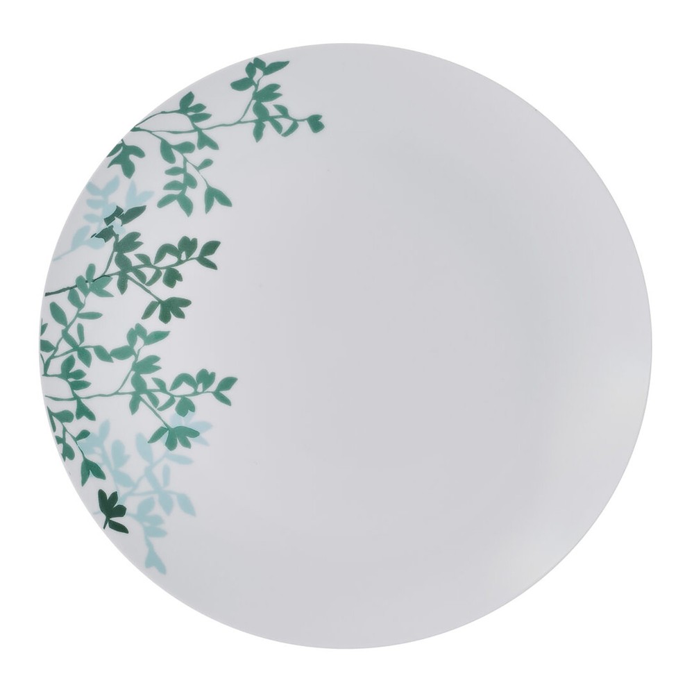 12-Piece Porcelain Dinnerware Set Moonlit Leaves Pattern