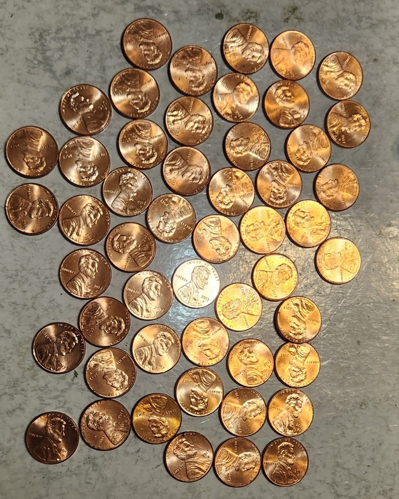 2017-P Lincoln Shield Cent Penny 50 Coin roll