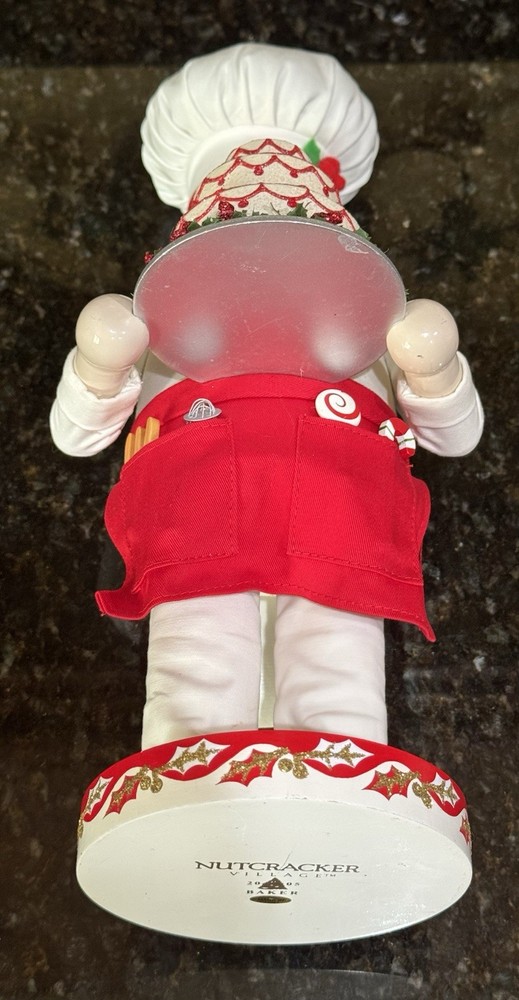 Nutcracker Village 2005 Wooden BAKER Nutcracker 14” tall. No Box