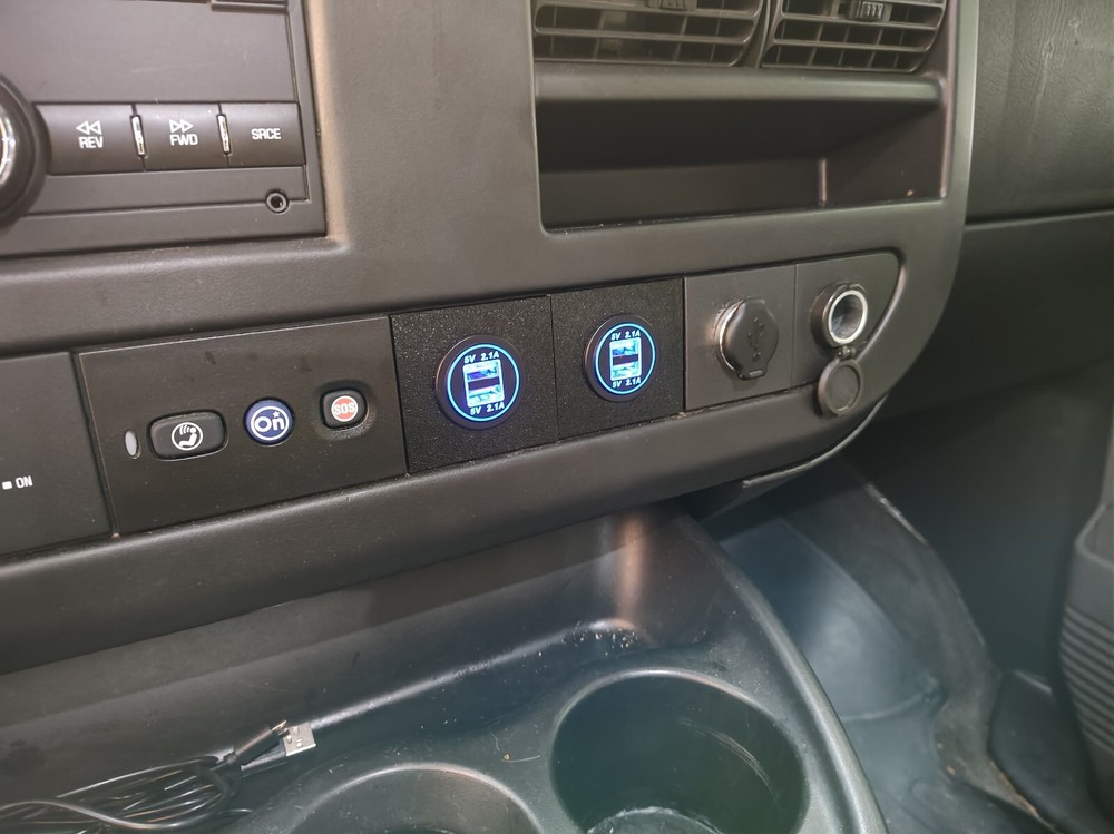 08-19 Chevrolet Express GMC Savana van dash blank insert plate