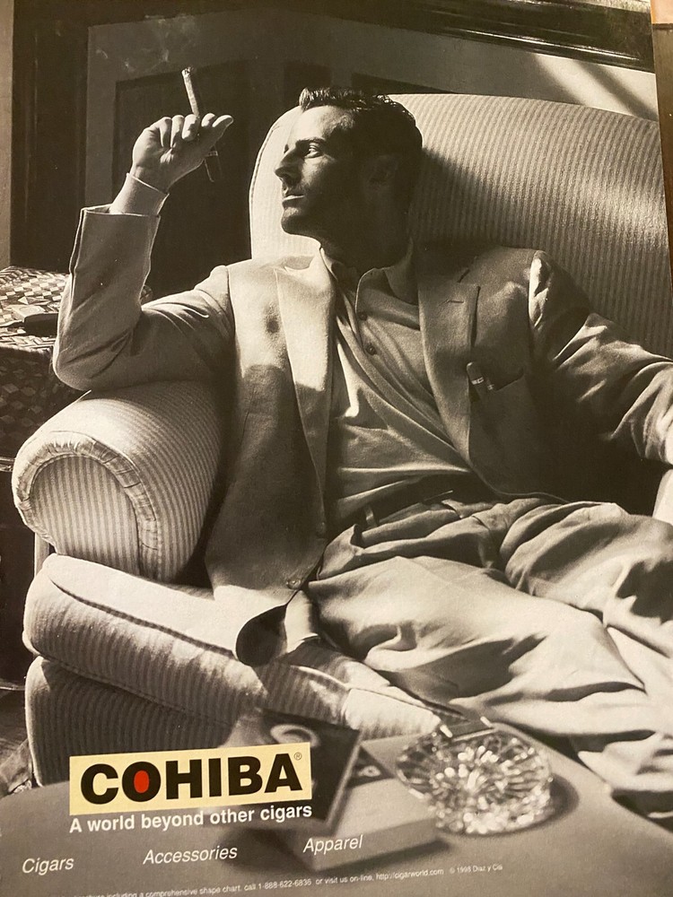 Cohiba Cigars, Full Page Vintage Print Ad
