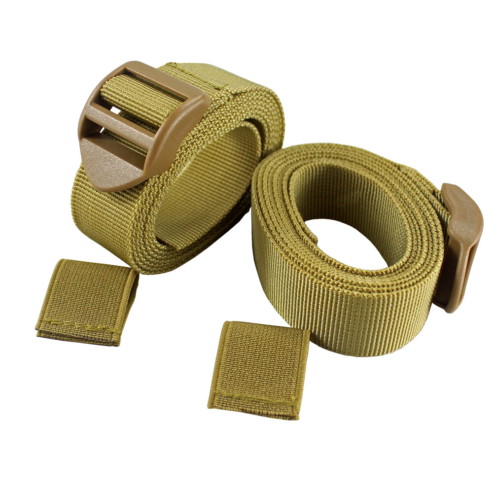2-Pack 1inch Heavy Duty Utility Nylon Strap with Buckle Molle Backpack Accessory