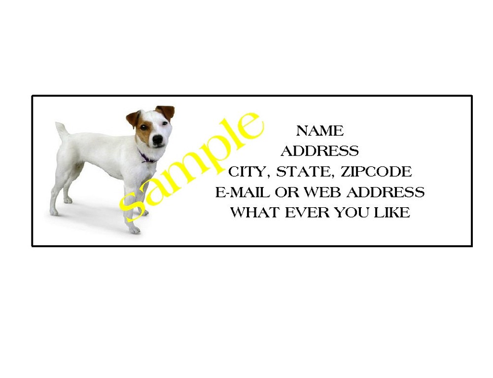 JACK RUSSELL TERRIER  ADDRESS LABELS COOL!!! #1