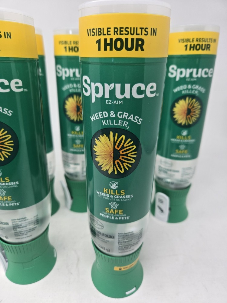Spruce EZ-AIM Grass & Weed Killer Spray, 7 Pack 10oz, Precision for Cracks/Edges