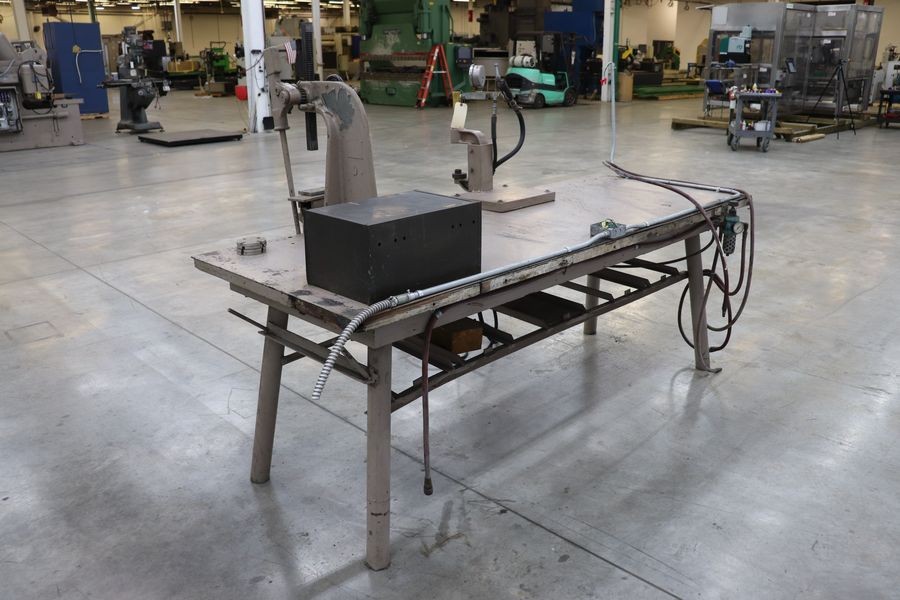 Enerpac 5 Ton C-Frame Hydraulic Press & 1.5 Ton Arbor Press w/ Workbench