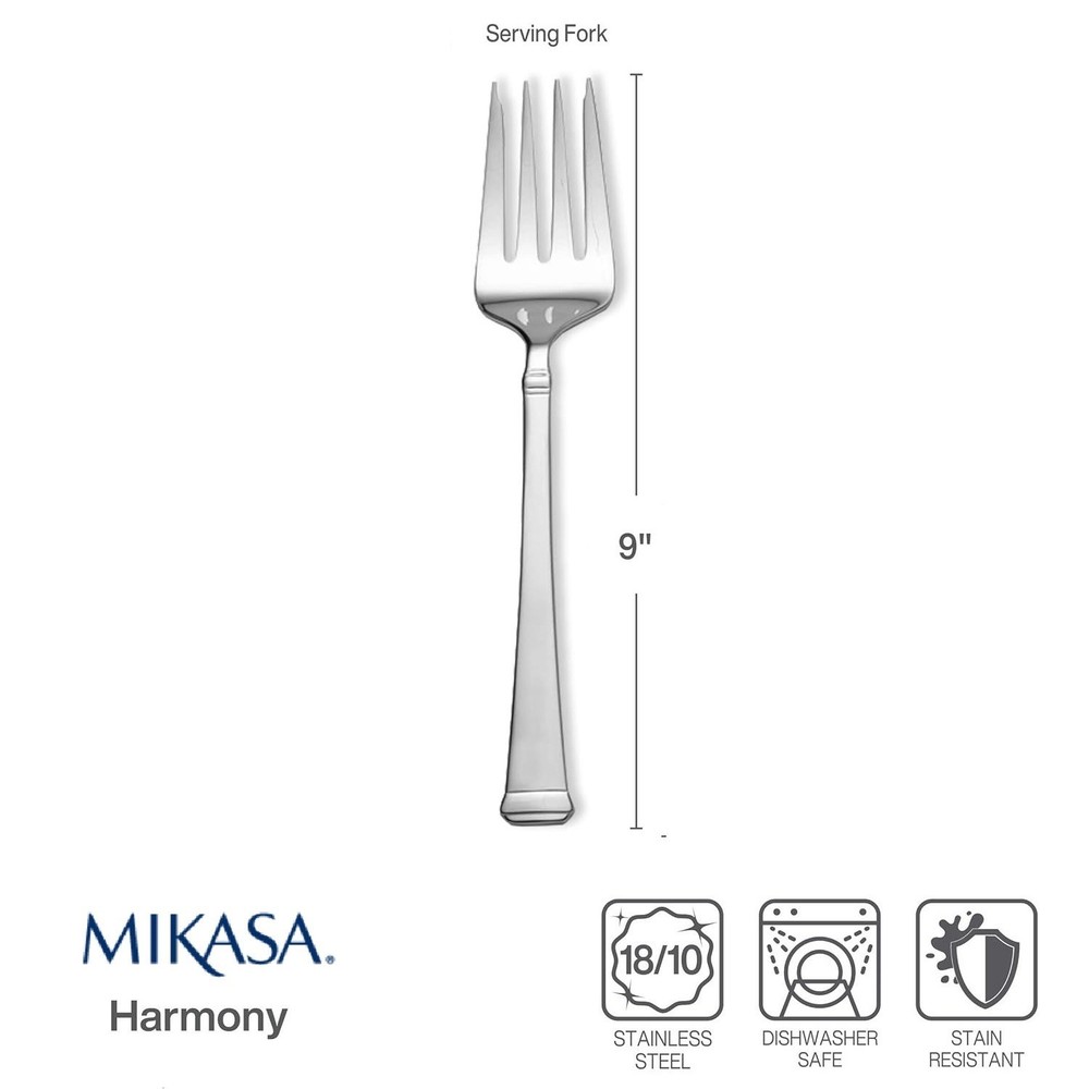 Mikasa Harmony 18/10 Stainless Steel Serving Fork