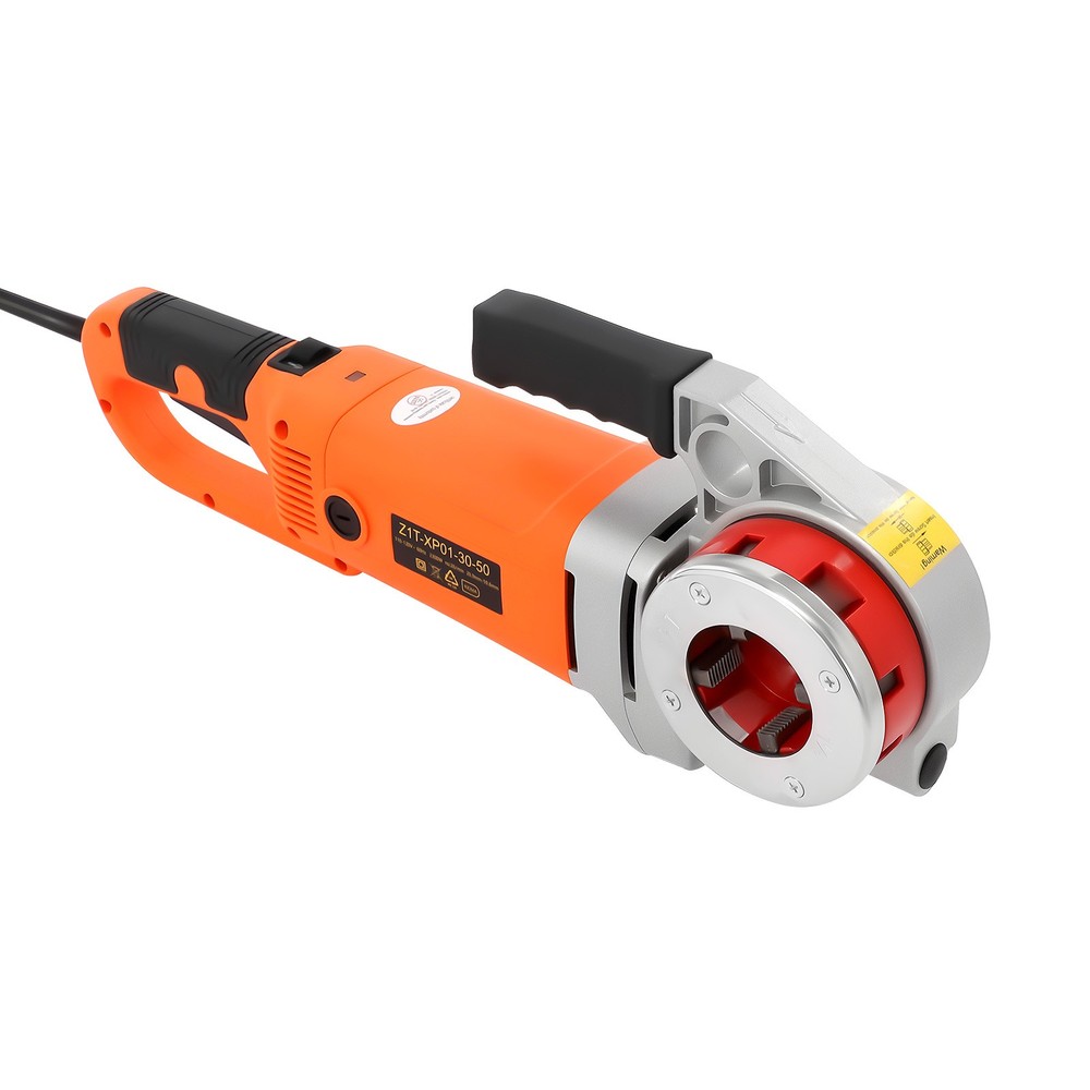 1/2" - 2 Inch Handheld Electric Pipe Threader Threading Machine W/6 Pipe Cutter