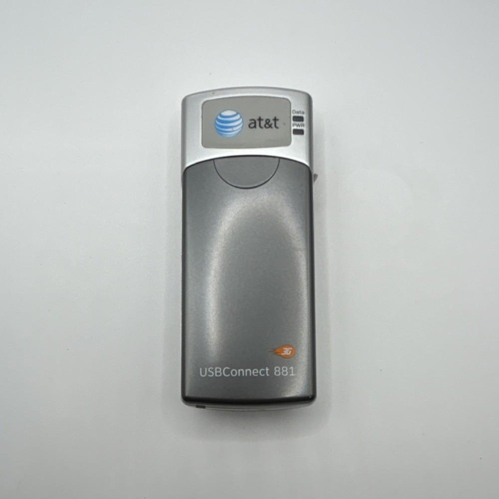AT&T Sierra Wireless USBConnect 881 3G USB Modem External Antenna Silver Black