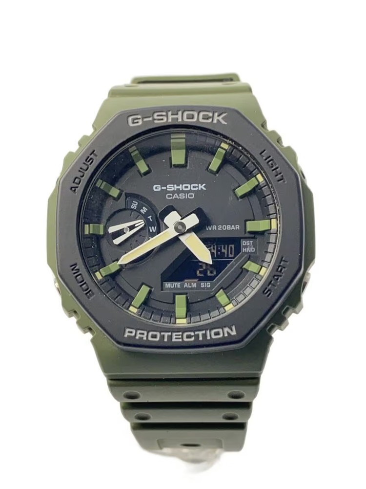 CASIO Quartz Watch G SHOCK Analog Digital BLK GRN
