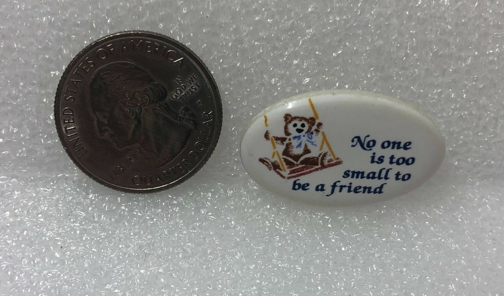 No One Is Too Small To Be A Friend Pin