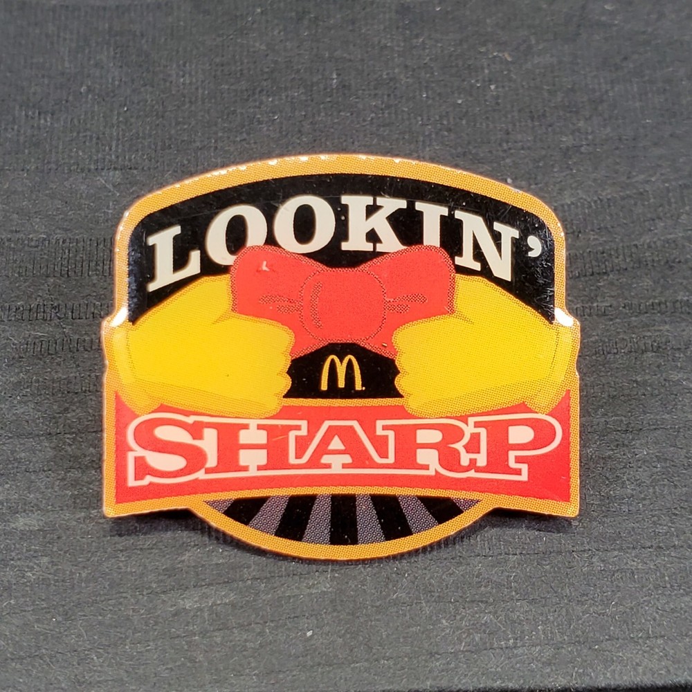 2010 McDonalds Looking Sharp Employee Lapel Hat Pin