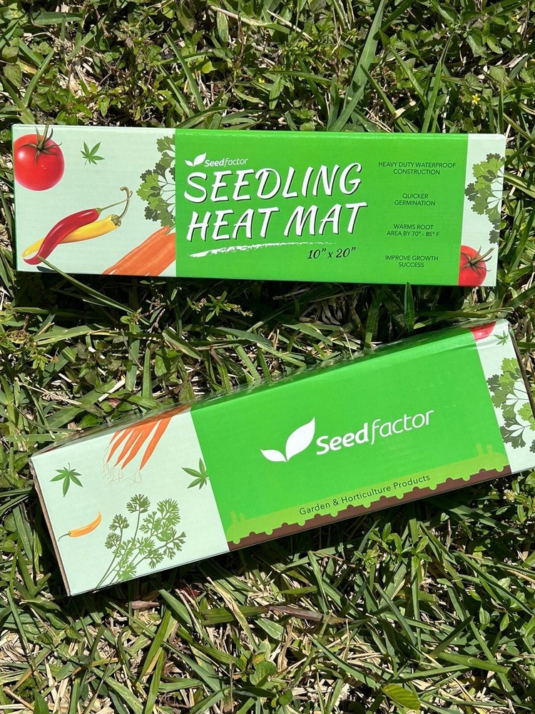 2 Pack Seedfactor 10 x 20 in. Black Seedling Heat Mat