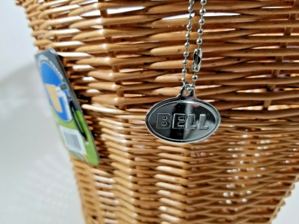 Bell Rattan Wicker Handle Bar Bicycle Storage Basket