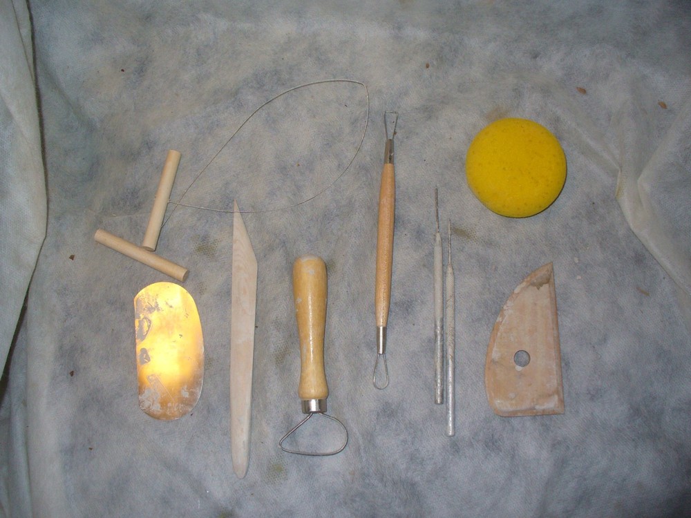 Lot of 9 Clay Tools
