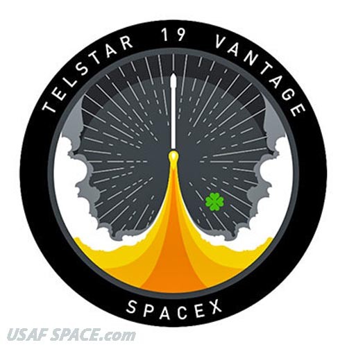 Authentic TELSTAR 19 VANTAGE - SPACEX FALCON 9 Launch - SATELLITE Mission PATCH