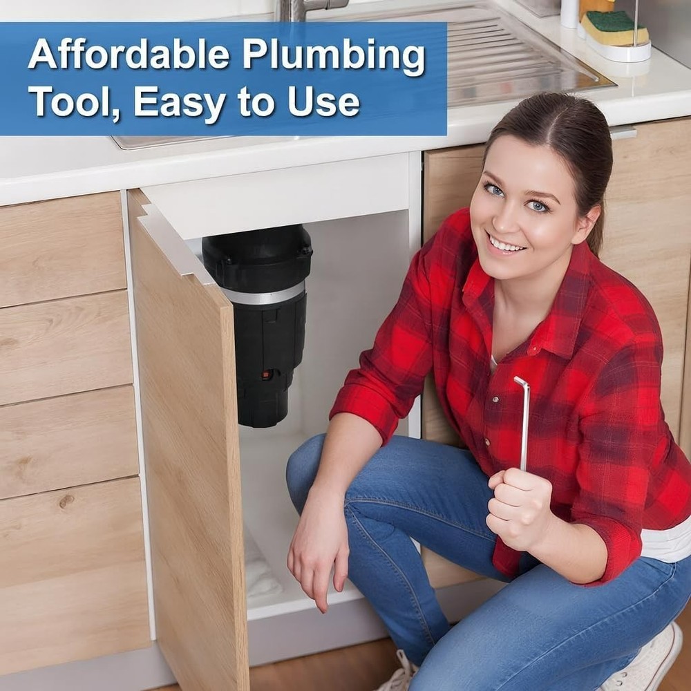 Effortless Garbage Disposal Unjamming Wrench - Compact, Durable & Easy to Use