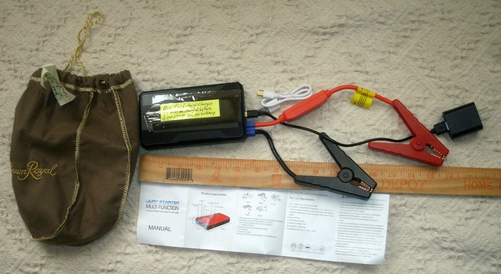Jump Station Multi Function Emergency Starting Power for Recharging Car Battery