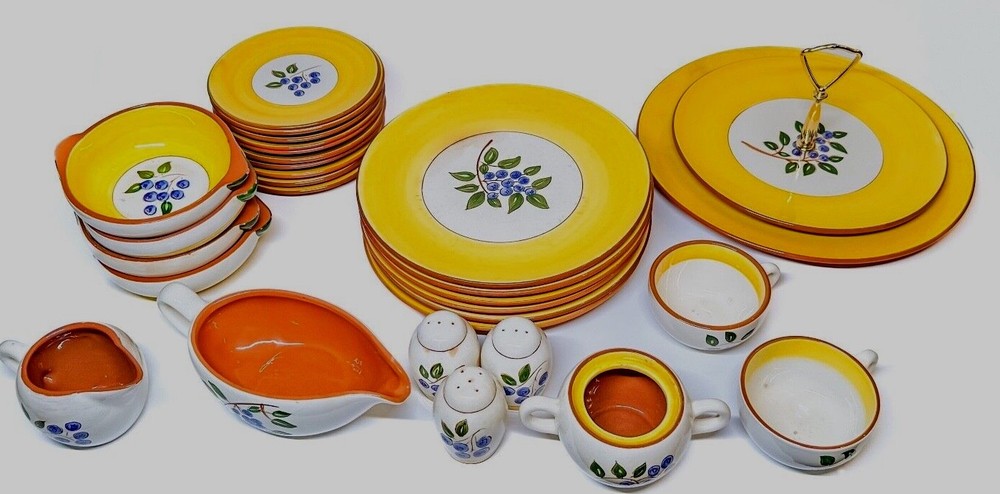 Vintage STANGL Pottery Blueberry Pattern - Assorted Pieces