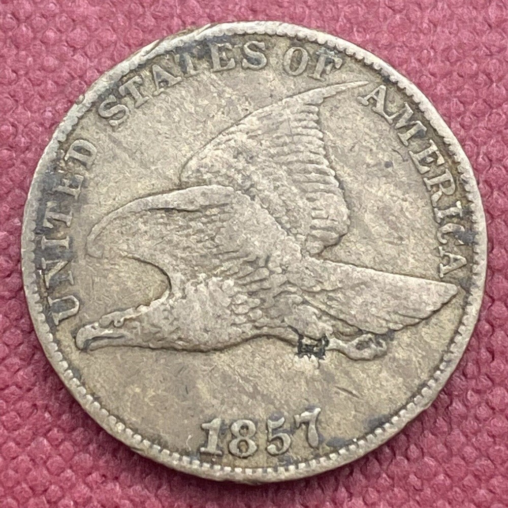 1857 Flying Eagle Cent 1c Better Grade Natural XF #41670