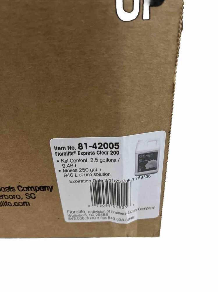 Floralife Express Clear 200, 2.5 Gallon
