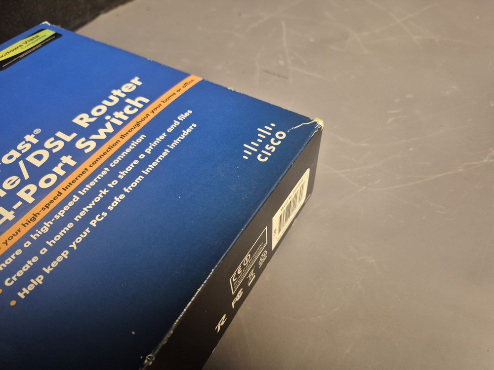New Linksys Cable/DSL Router Model BEFSR41 Wired Etherfast With 4 Port Switch