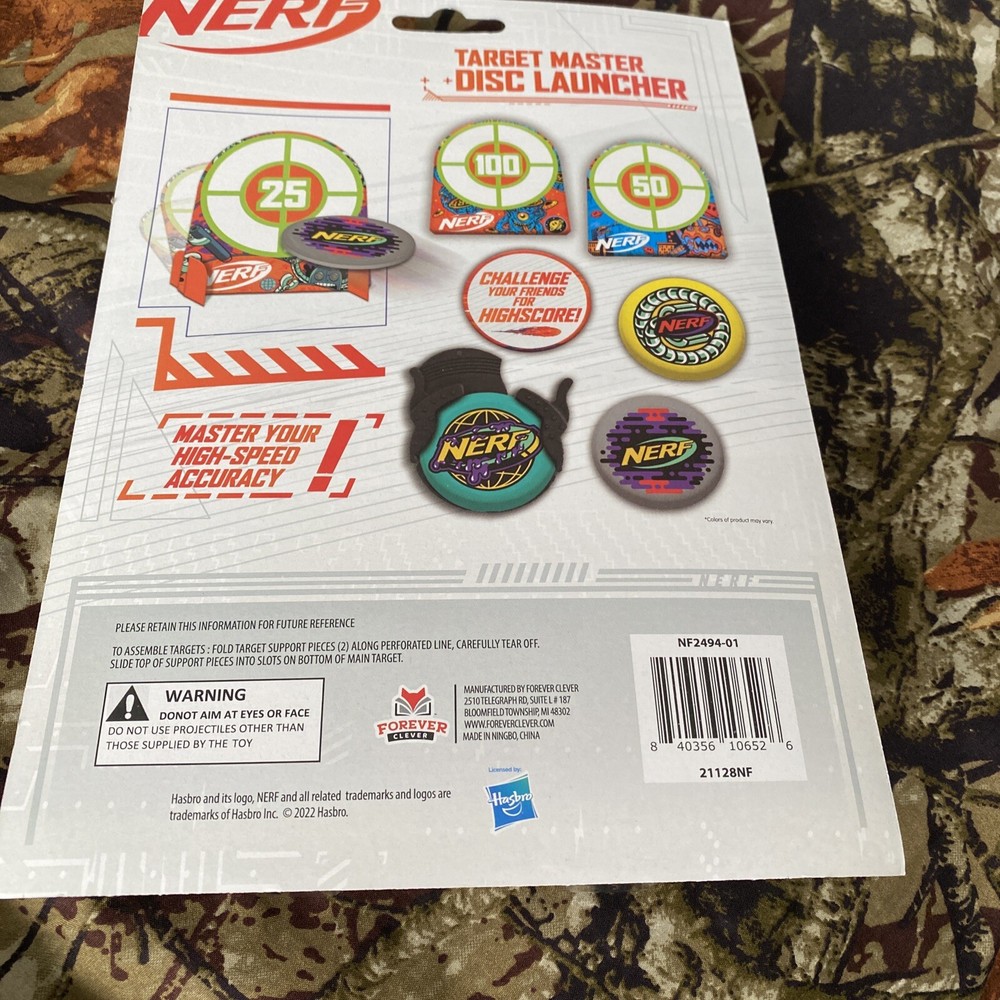 Target Master Nerf Disc Launcher With 3 Discs NEW With Targets 🎄🎄🎄