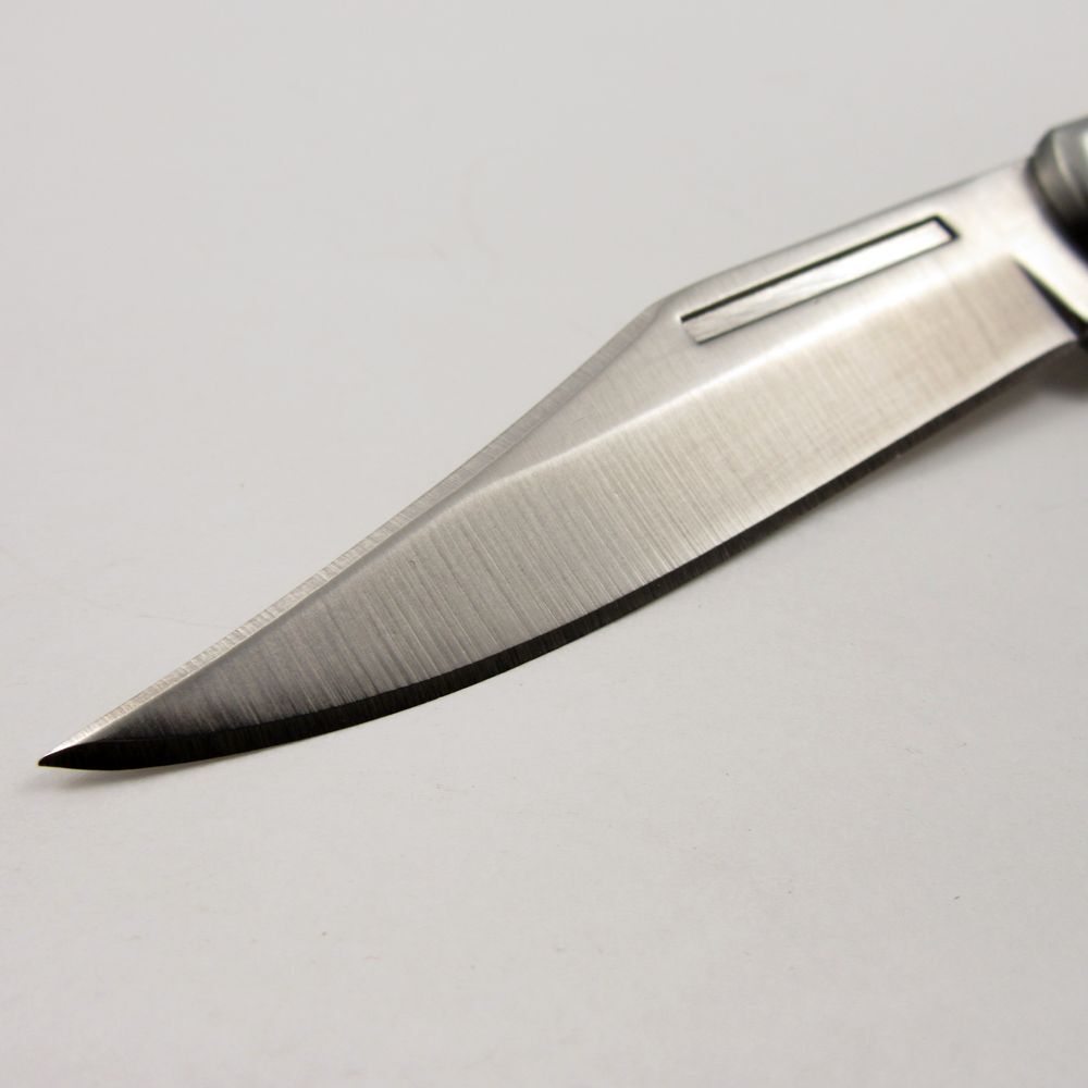 FOLDING POCKET KNIFE |Rite Edge Silver Blade Rosewood Handle Lockback Hunter EDC