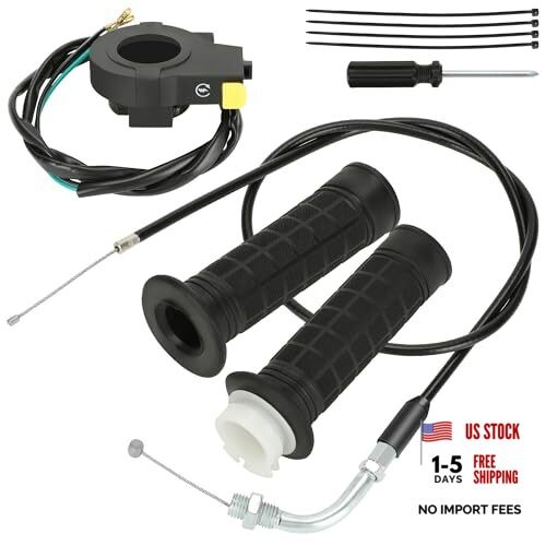 Throttle Cable Twist Throttle Handle Grip Assembly for 2 Stroke Engine 80cc