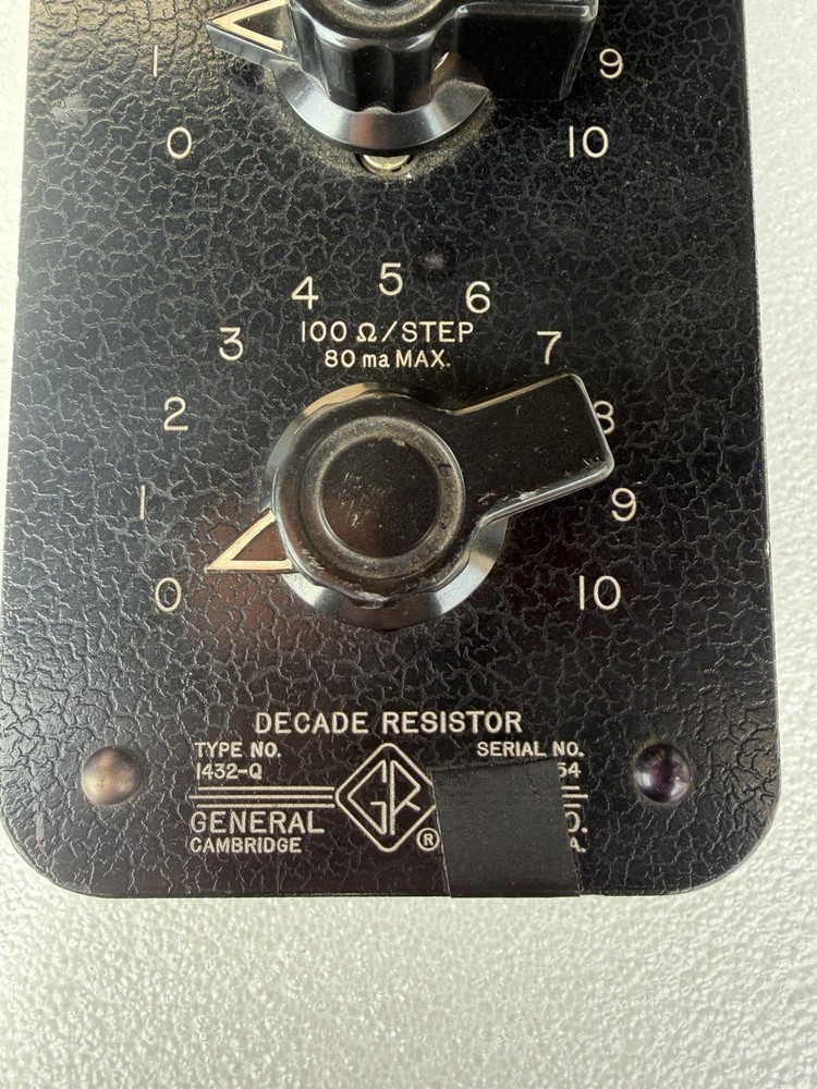 GR General Radio 1432-Q Dial Decade Resistor