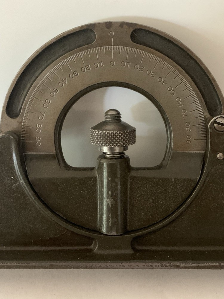 LUFKIN PROTRACTOR HEAD FOR 12" COMBINATION SQUARE WORK GREAT GOOD CONDITION.