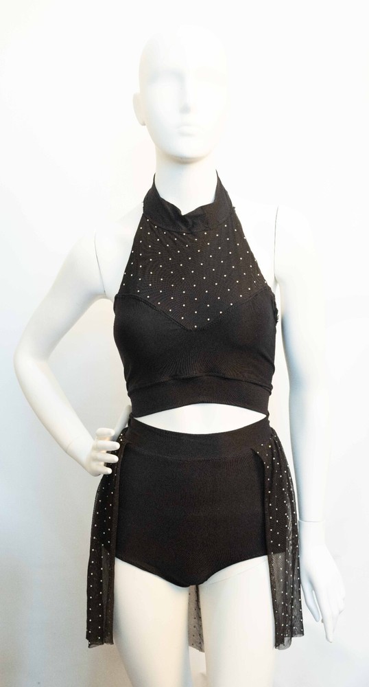 Custom Dance Competition Costume Size AS Black