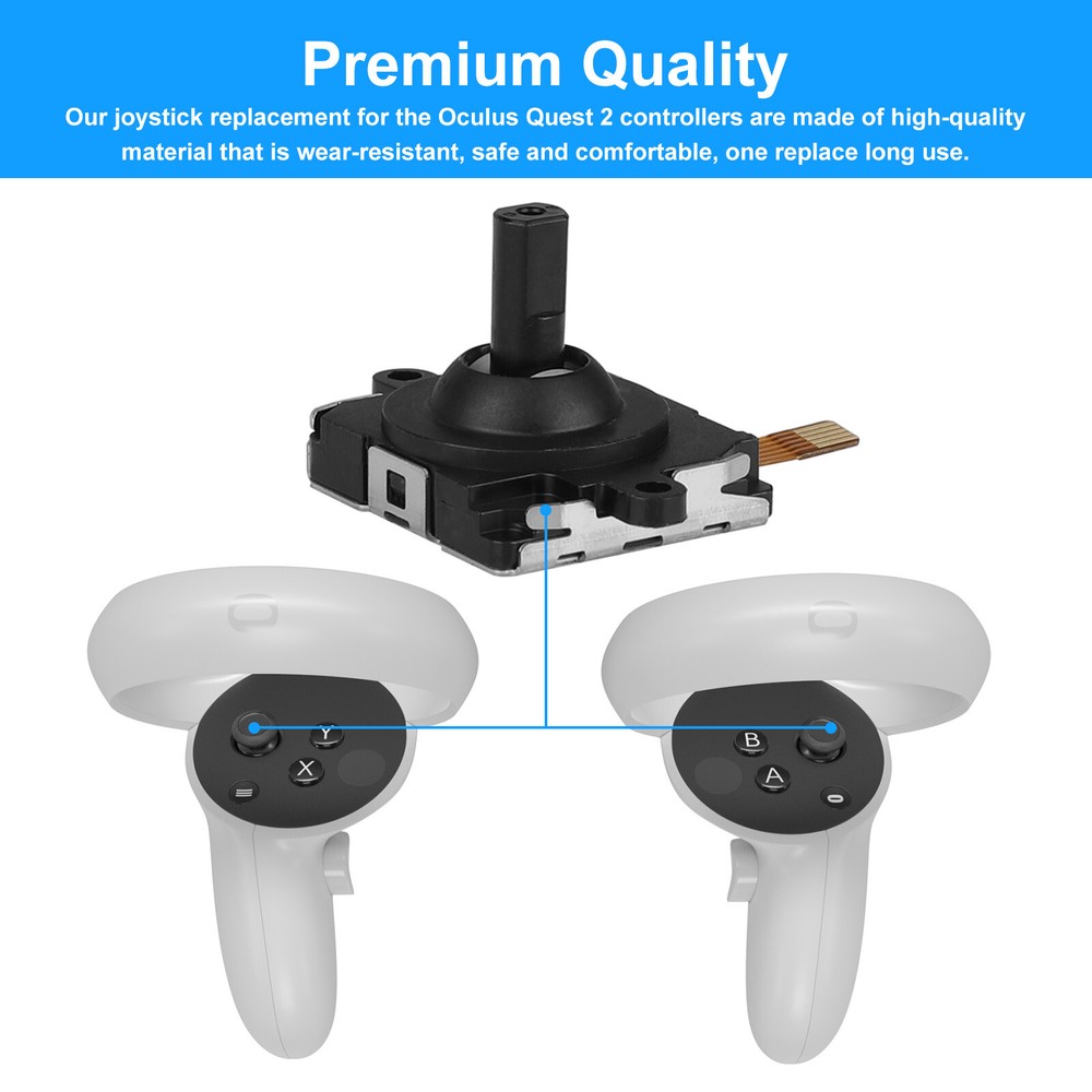 14in1 Repair Tool Kit for Oculus Quest 2 Controller 3D Analog Joystick Thumb Cap