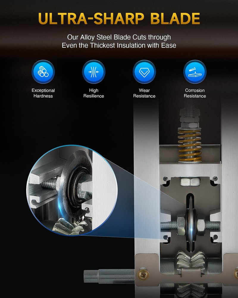 CREWORKS Manual Scrap Wire Stripper Wire Stripping Machine for Copper Recycling