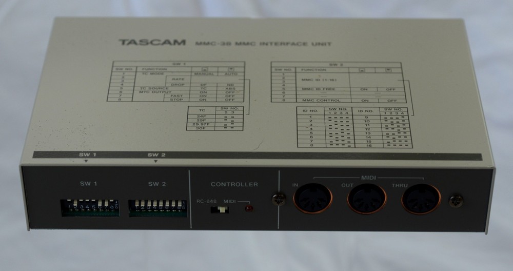 TASCAM MMC-38 Audio Interface Unit With Cables Unused Condition
