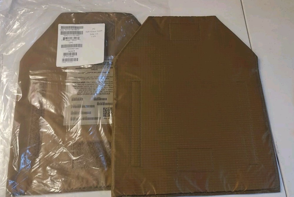 USMC plate carrier soft armor insert, soft armor only size Large (New)