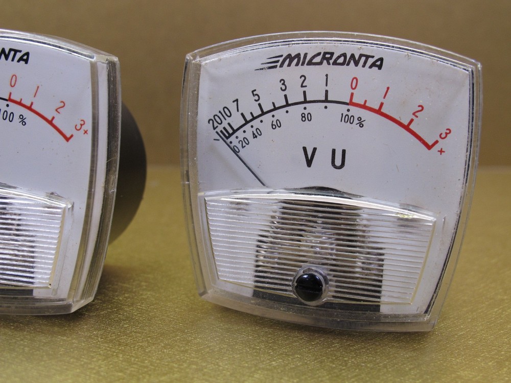 Micronta Audio VU Meter Pair Arched Top NICE!