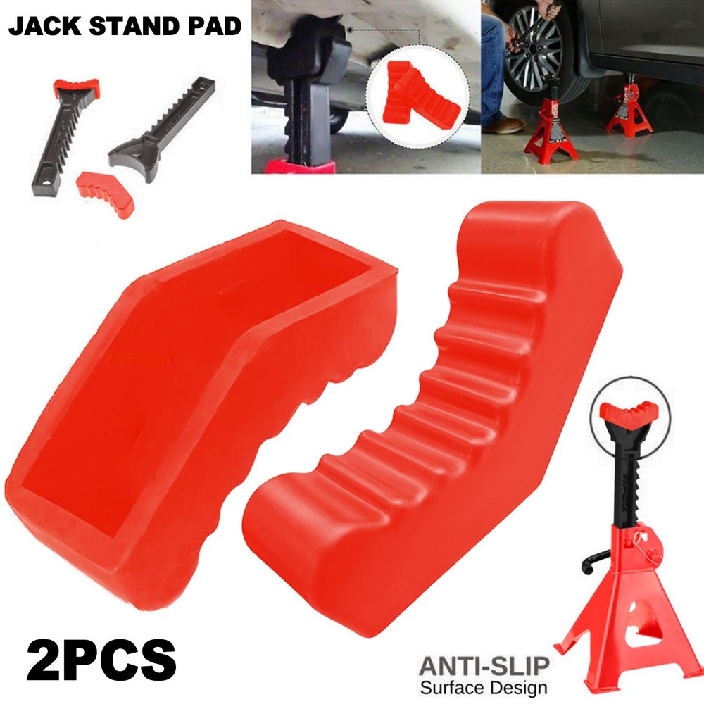 6Ton Rubber Axle Jack Pad Jacking Stand Pad Adapter Frame Protector Rail Lifting