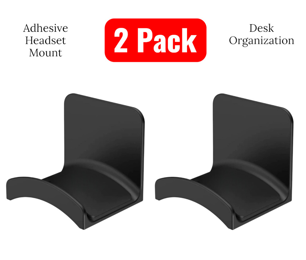 Universal Headphone Mount/Gaming Controllers, for Desk Organization (2 Pack)