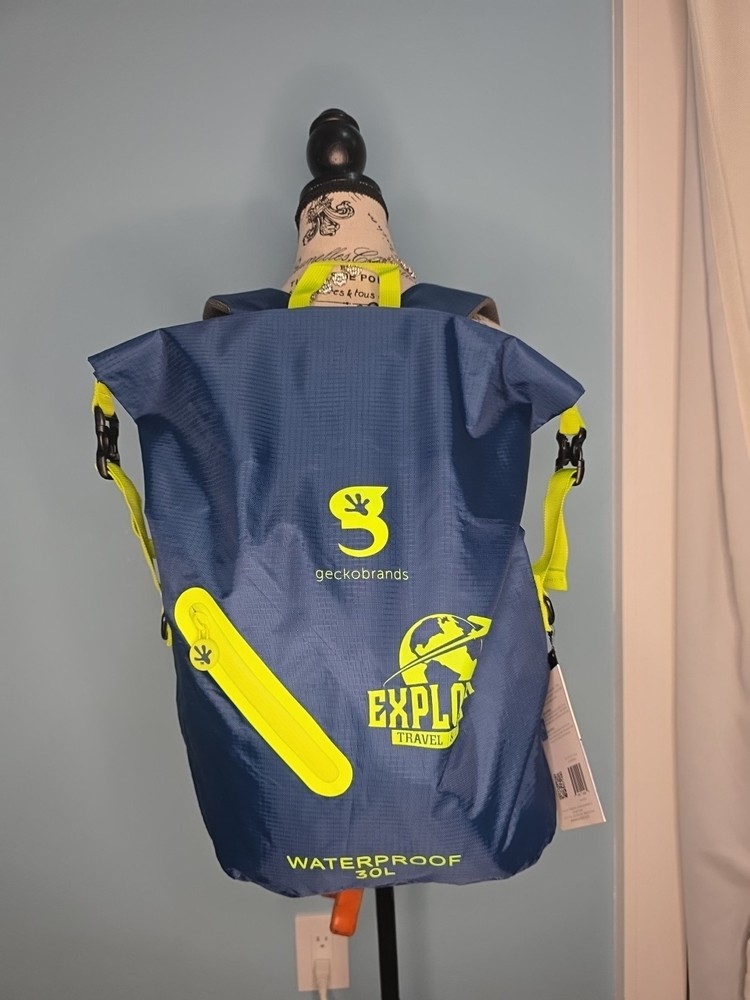 Geckobrands Lightweight 30L Waterproof Backpack