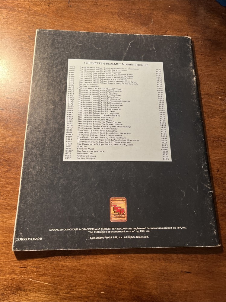AD&D Forgotten Realms Running the Realms Advanced Dungeons & Dragons TSR