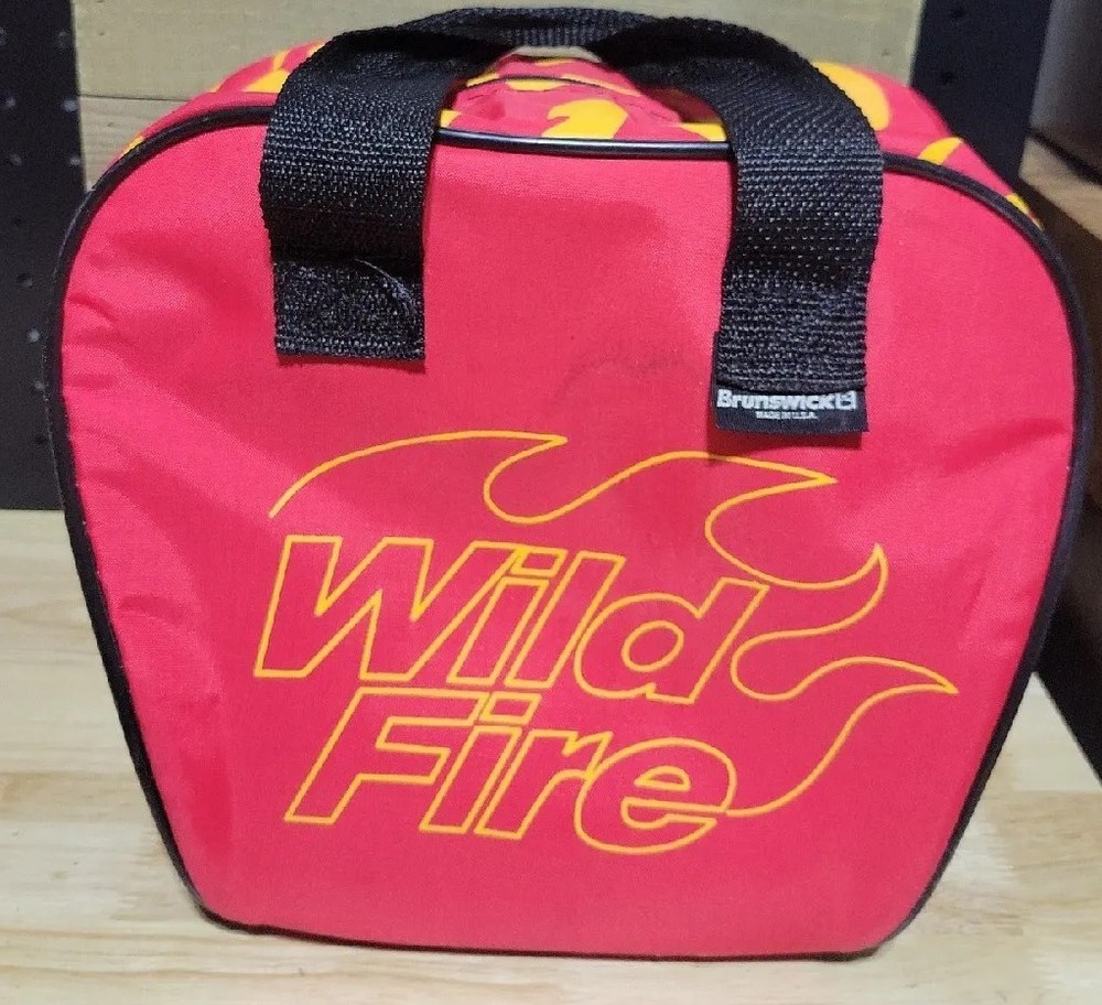 Brunswick Wildfire Single Ball Bowling Bag Red