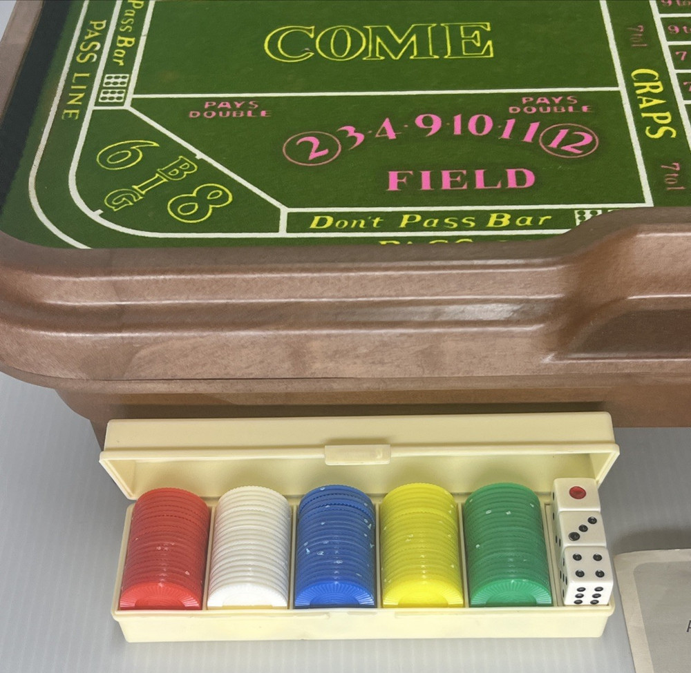 Vintage Waco Auto-Shooter Craps Table Automatic Dice Roller Complete-Tested