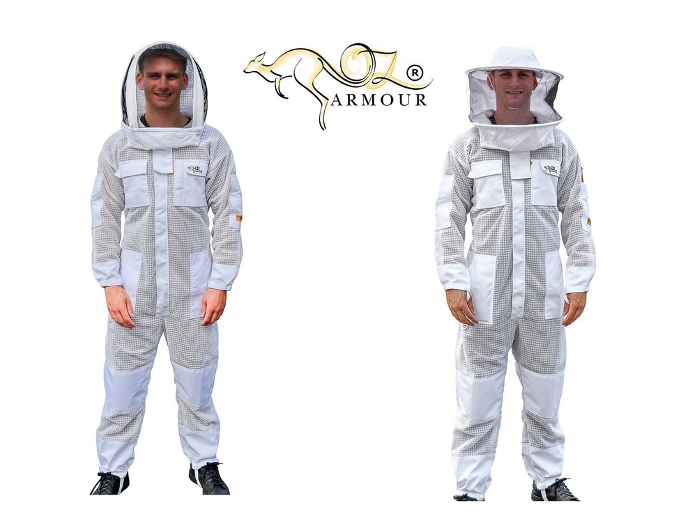 OZ ARMOUR BEEKEEPING SUIT PREMIUM VENTILATED THREE LAYER MESH ULTRA COOL