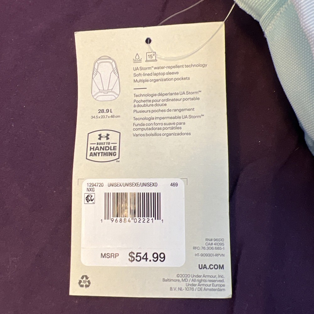 Under Armour Backpack Hustle 3.0 - NEW!